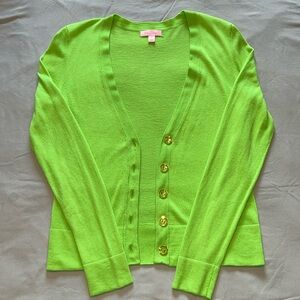 Lilly Pulitzer Chartreuse Cardigan